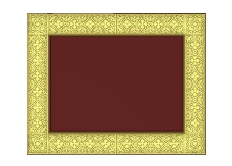 download the free flower frame wood carving file stl