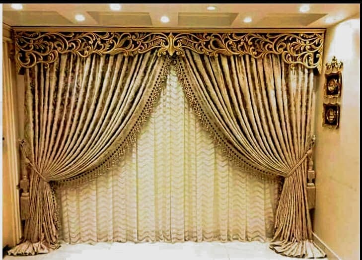 Curtain Border Decorative Design DXF File