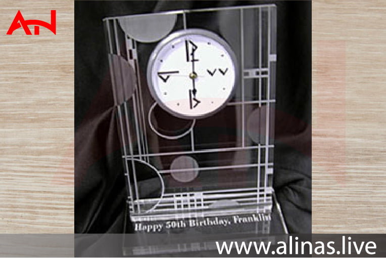 get a free Laser Engraving and Cutting of an Acrylic Clock