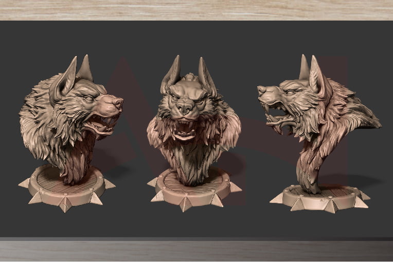 get a free Werewolf bust STL file