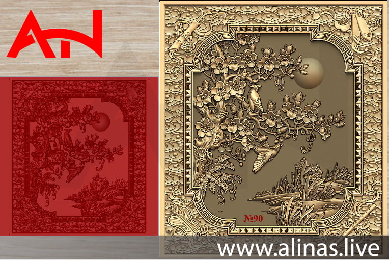 get a free moon with birds STL file