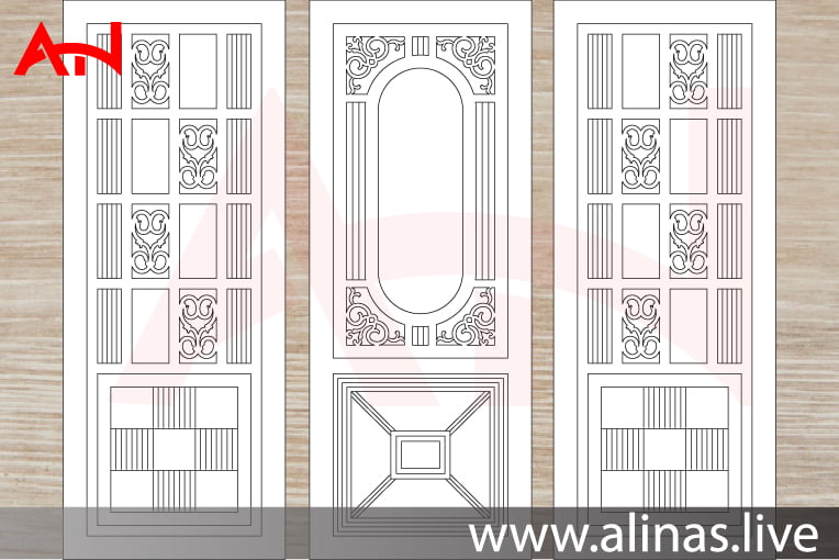 get a free Decorative Door Design Laser Cut