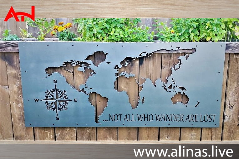 get a free Metal laser cut world map pdf