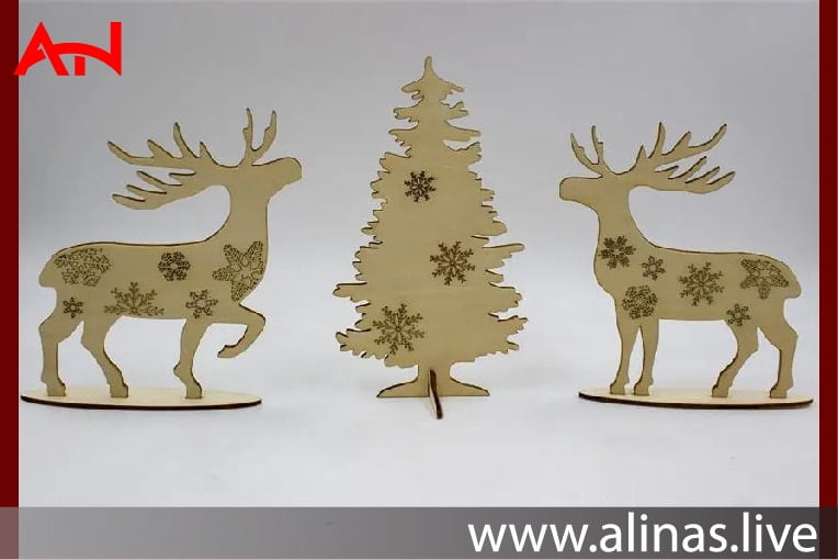 get a free Deer Ornament Christmas Tree Decor DXF File