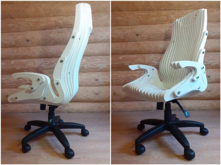 get a Wooden Parametric Chair dxf file free