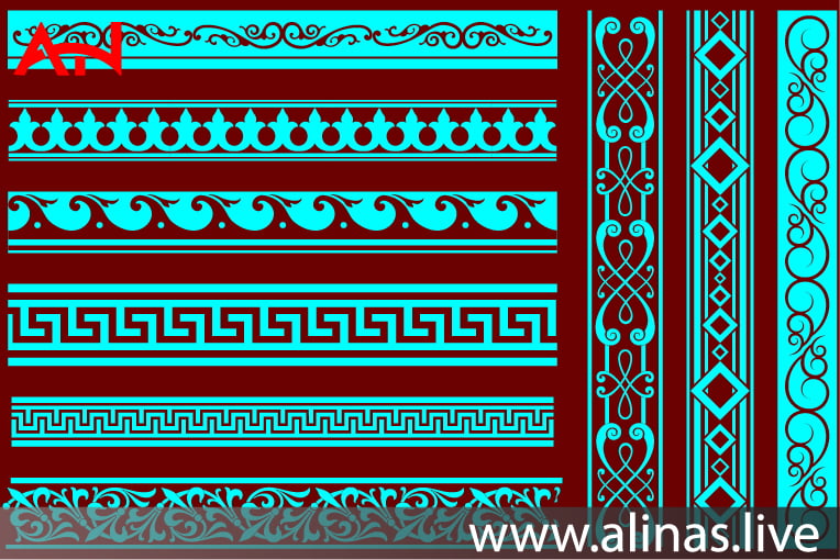 arabesque pattern FREE VECTOR DXF for cnc