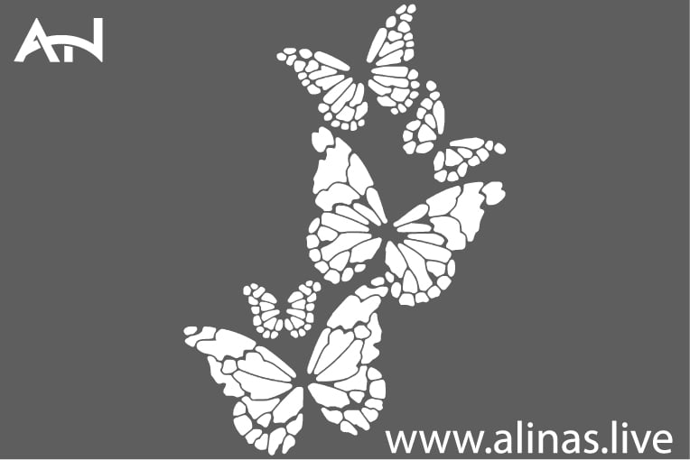 butterfly vector free for laser cutting