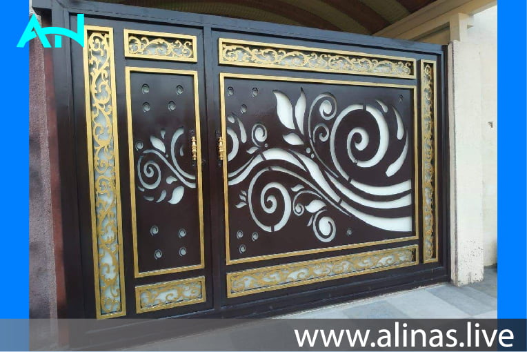 main gate Autocad Dxf free file for laser cutting