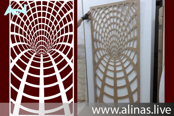 get a free wood door pattern dxf