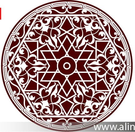 download CNC carving Dxf Drawing Design vector