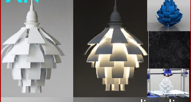 get a free artichoke lamp shade for 3d print