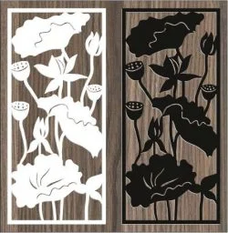 The Great Mystery of the Lotus In The Lake wall decor dxf