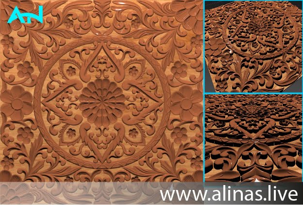 download a free main door wood carving STL file