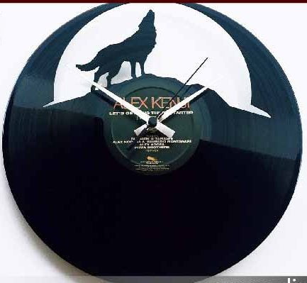 download a free Wolf Moon Wall Clock design