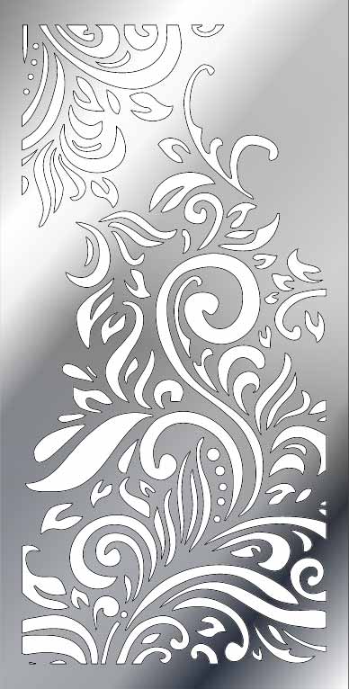 download a free dxf  decorative panel fence