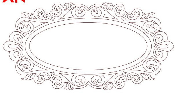 get a mirror frame diy dxf free file