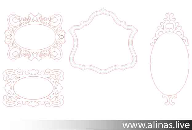 get a free mirror frame vector