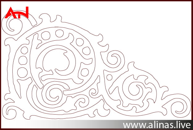 get a free swirl corner dxf file download