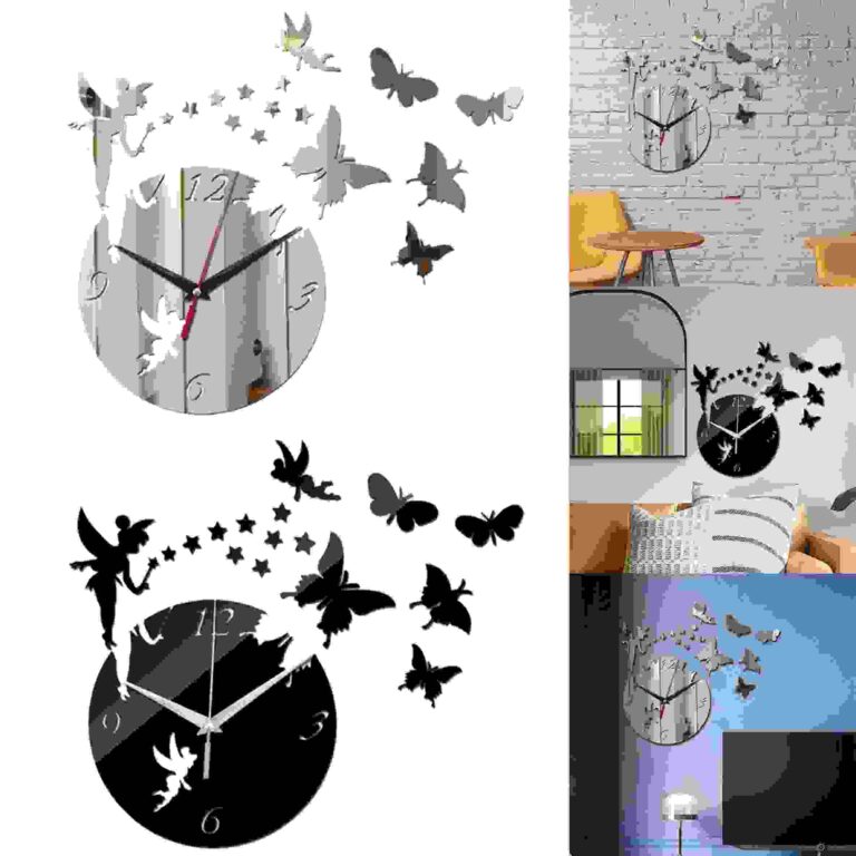 butterfly clock dxf