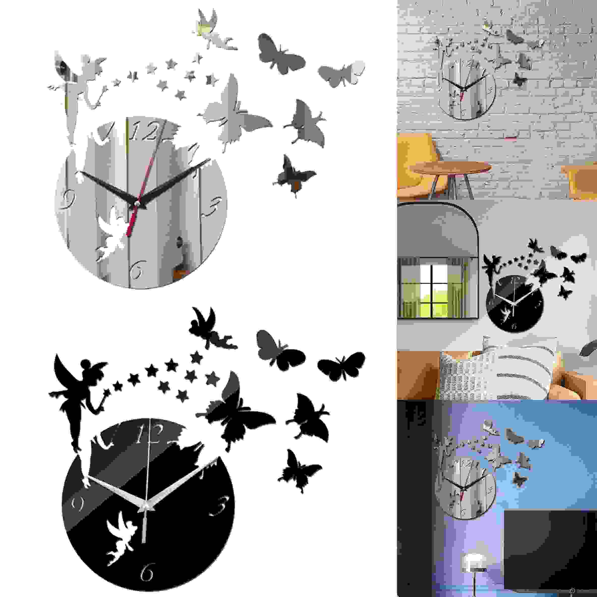 butterfly clock dxf