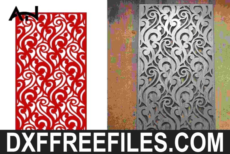 Seamless floral scroll pattern