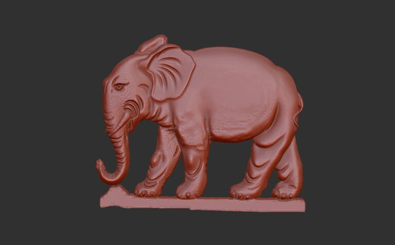 get a free 3d elephant carving stl file