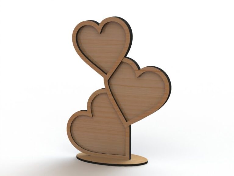 get a free heart shaped frame dxf file