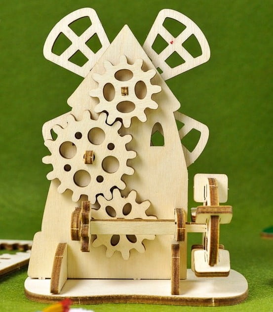 get a free milling machine 3d puzzle laser cutting