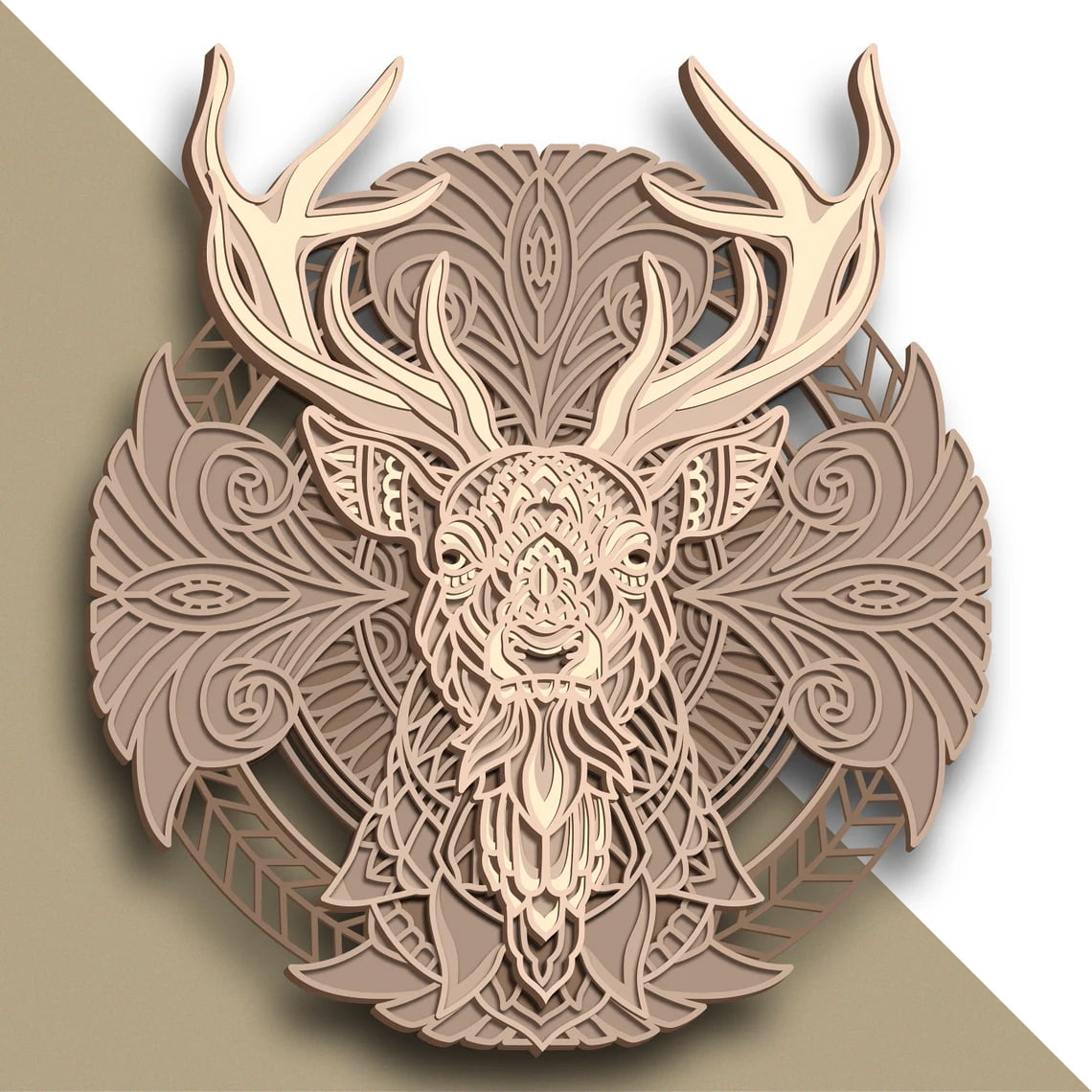 Laser Cut Deer Head