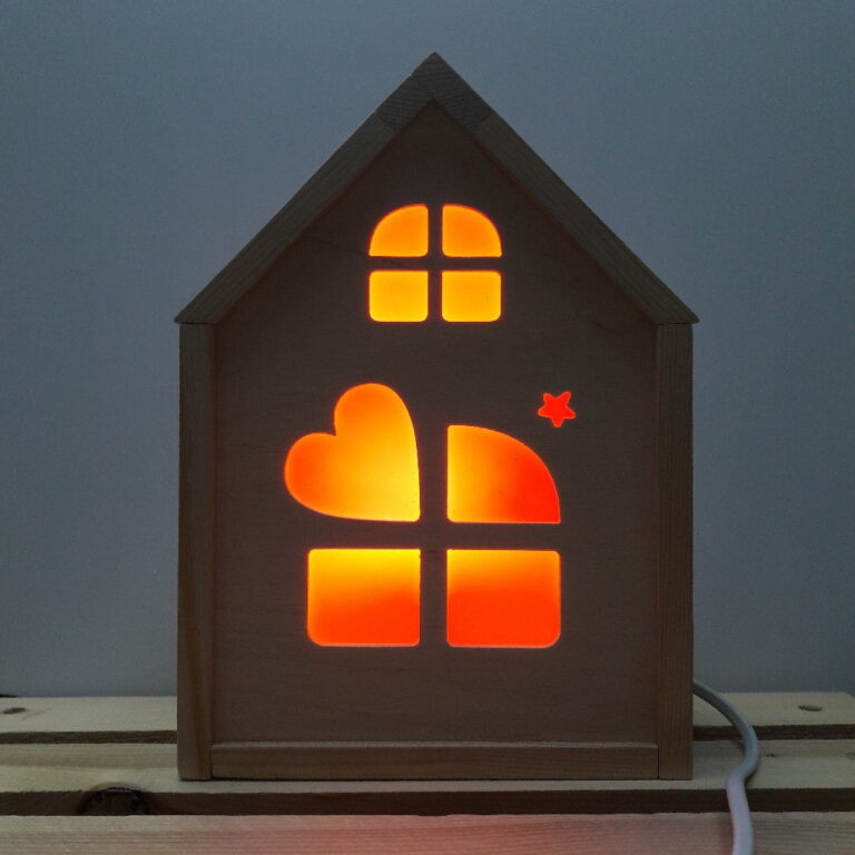 How to Make Your Own Wooden Lighted Houses: DIY Tutorial