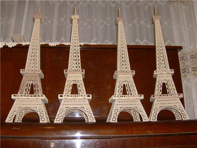 Eiffel Tower laser cutting dxf for ready to cut file