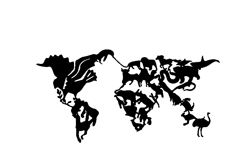 get a free Animal world map dxf for ready to cut