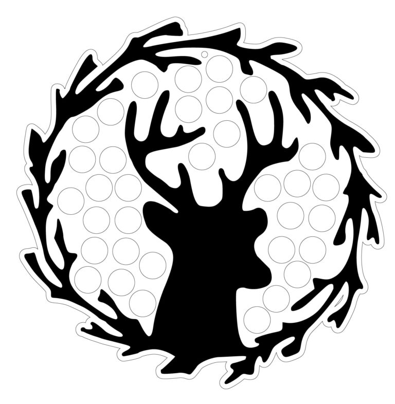 deer laser cutting dxf for ready to cut file