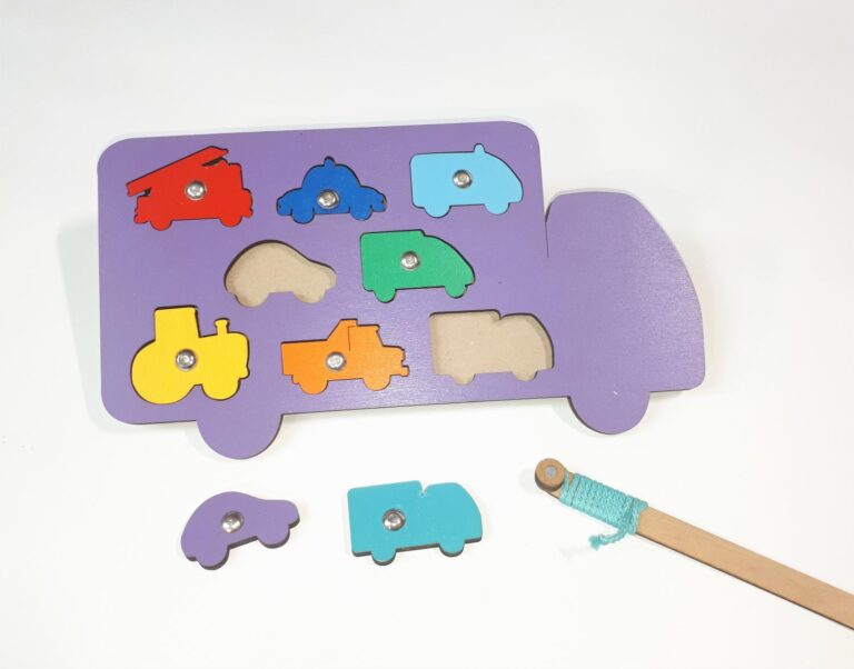 Laser Cut Vehicles Shapes Puzzle Wooden Peg Puzzles For Toddlers CDR File