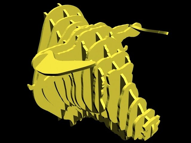 Bull Head laser cutting dxf for ready to cut file