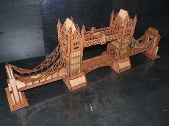 Tower Bridge laser cutting dxf for ready to cut file