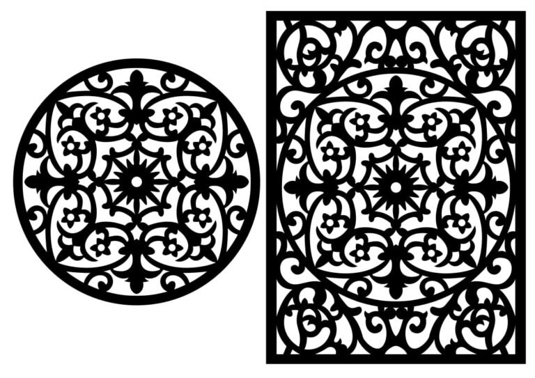 Laser Cut Mandala Wall Decor SVG File