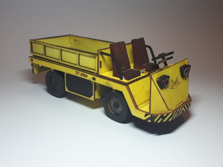 Laser Cut Cardboard Truck 3D Puzzle DXF File