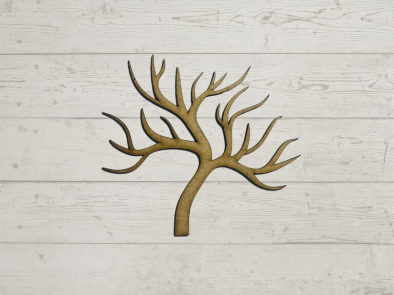 Laser Cut Fall Tree Wood Cutout CDR File
