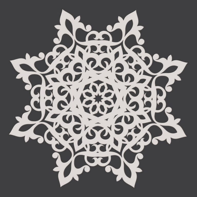 Laser Cut Decorative Jali Design DXF File