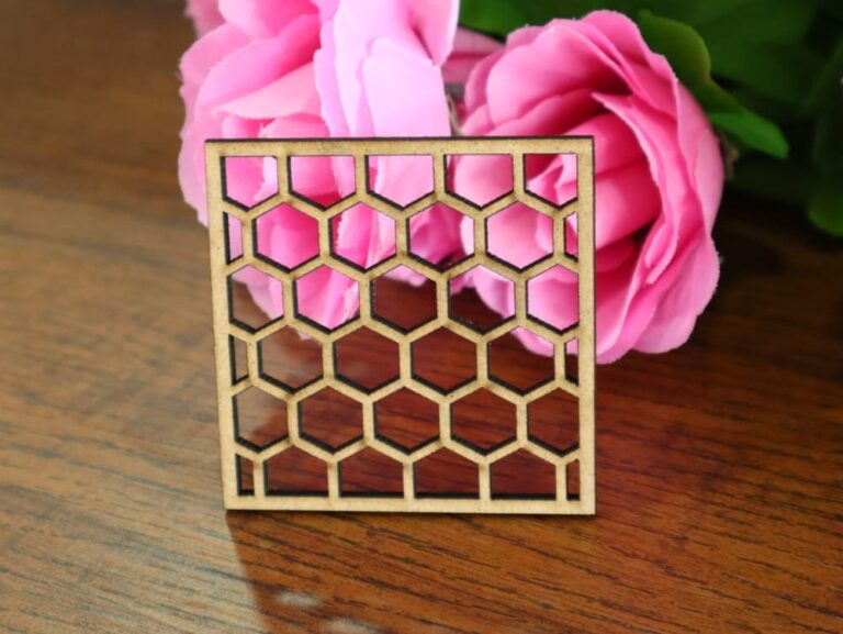 Laser Cut Hexagon Honeycomb Pattern CDR File