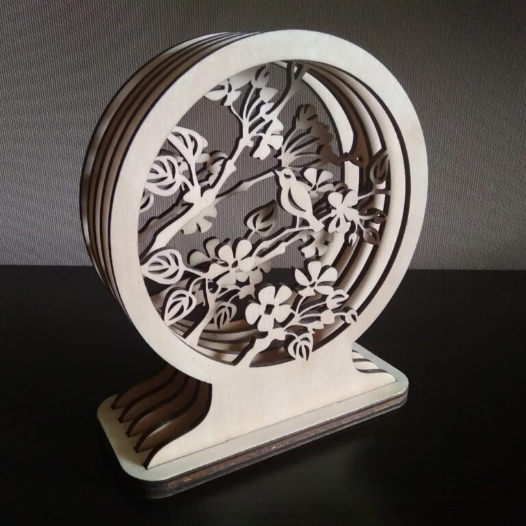 Laser Cut Multi Layered 3D Decor CDR File