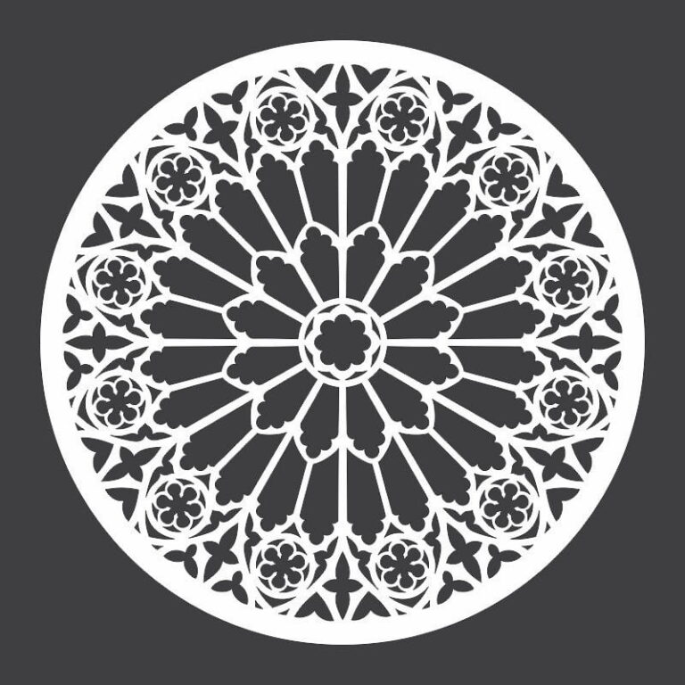 Circle Jali Pattern Laser CNC Design DXF File