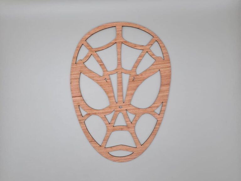 Laser Cut Spider Man Mask Halloween Decor CDR File