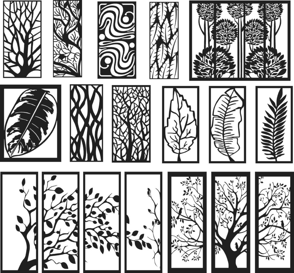 tree cnc panel vector