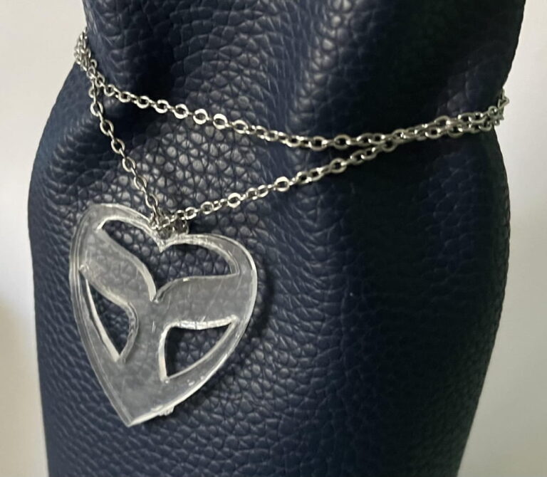 Laser Cut Acrylic Whale Anklet DXF File