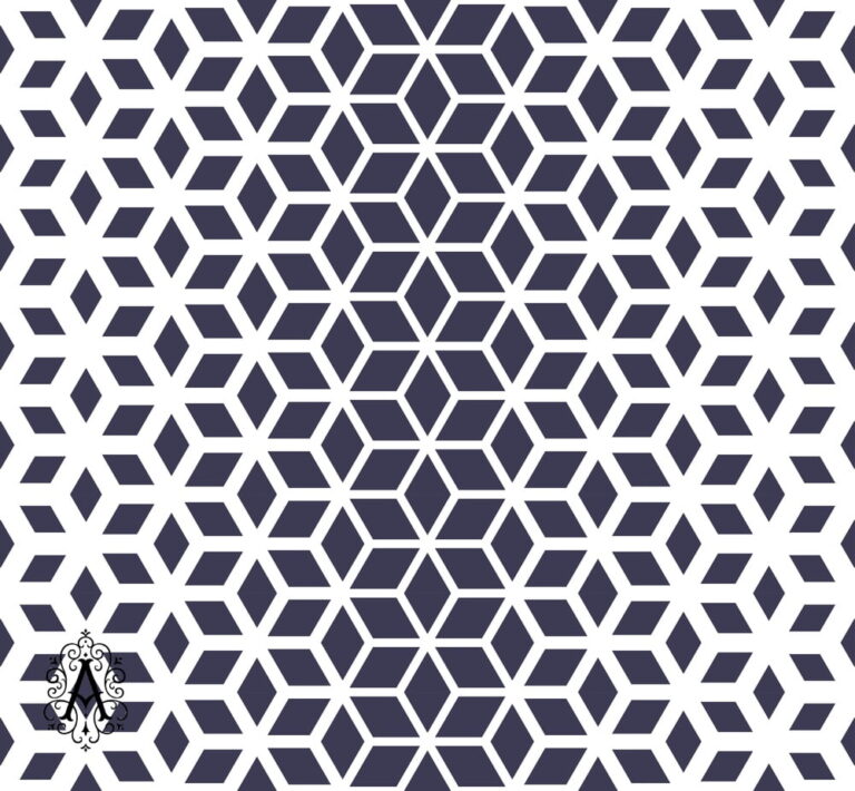 Decorative Seamless Geometric Pattern dxf file