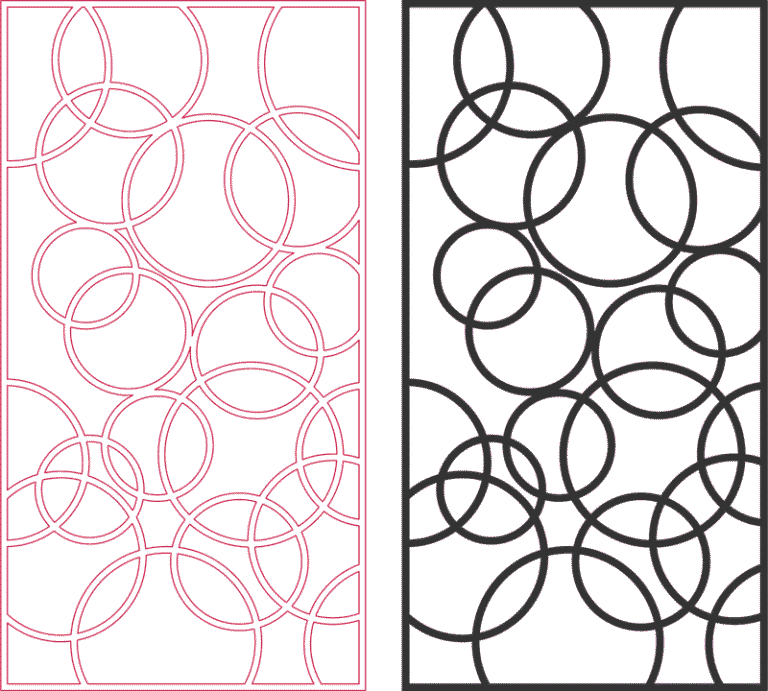 Grille Panel 3D dxf file