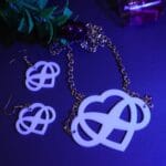laser cut acrylic jewelry necklace
