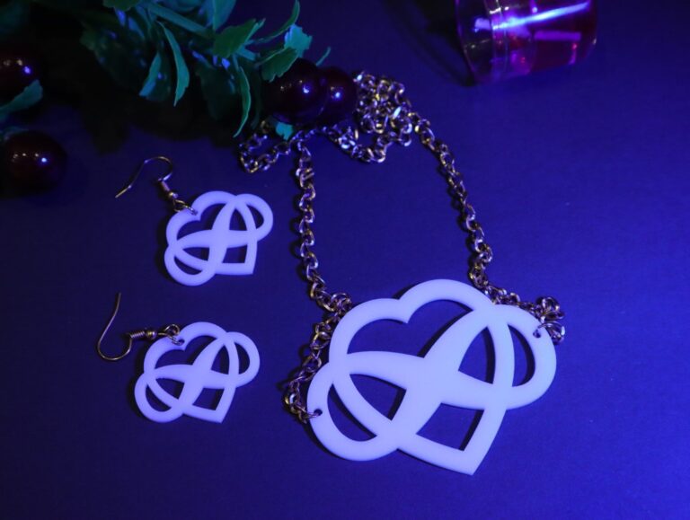 Laser Cut Acrylic Jewelry Necklace Earrings CDR File